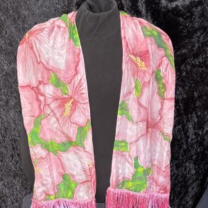 Very short Hibiscus kimono
