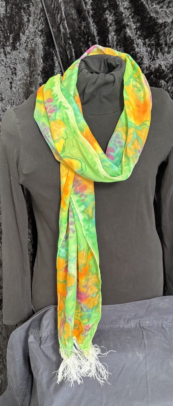 Wet into wet multicolor scarf - Image 2