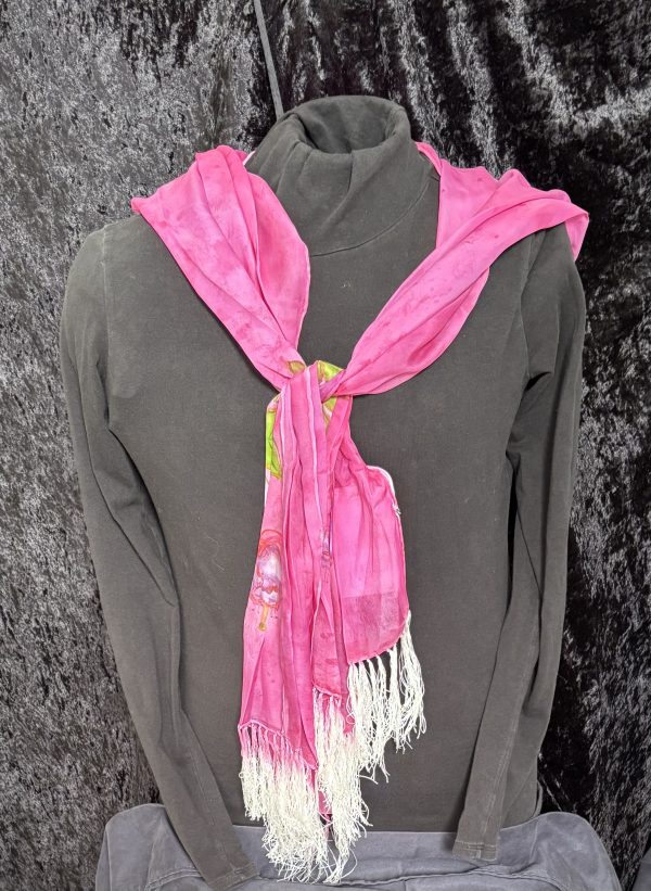 Pink Fuchsia scarf - Image 2